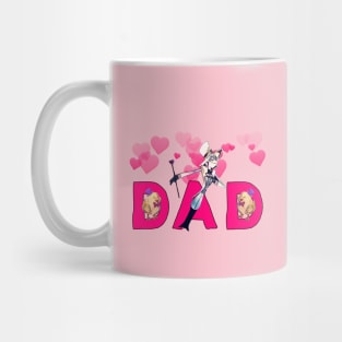 Funny And Cute Hazbin Hotel Lucifer Dad And His Rubber Ducks - Fathers Day Gift Idea Mug